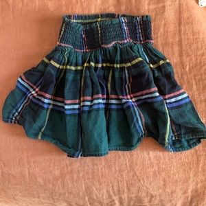 Old Navy green plaid skirt girls toddler size 4t